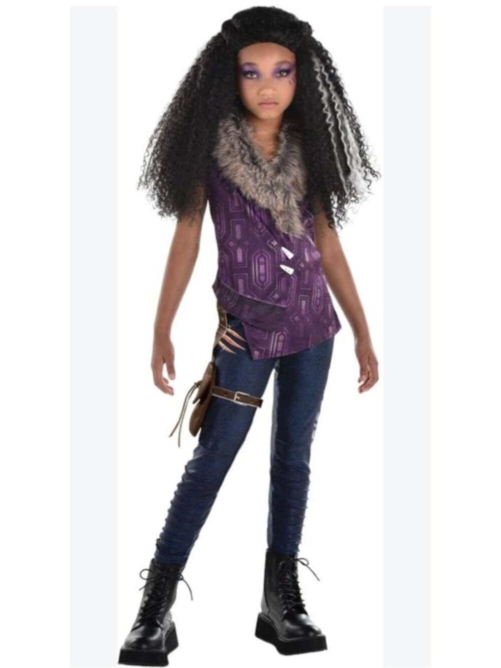 Disney Zombies 3 Willa Costume Girls Lg 12-14 Complete Vest Pants Holster Belt